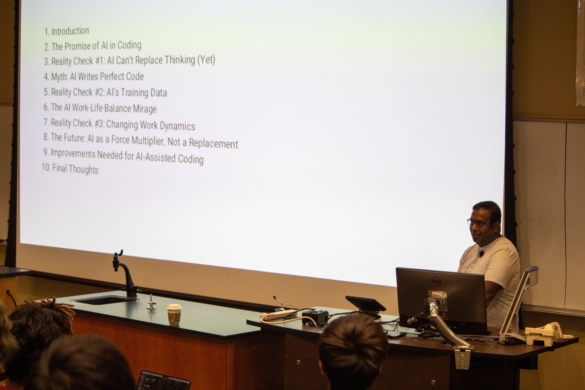 Karthik Venkatesan teaching at Arizona State University